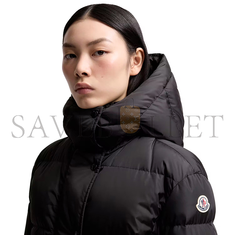 MONCLER CHAMER WOOL-TRIMMED HOODED LONG DOWN JACKET K20931C00022539ZD